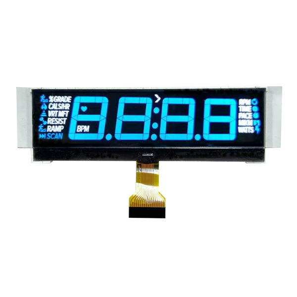7-Segment Zeigen Sie einen negativen monochromen LCD-Bildschirm an