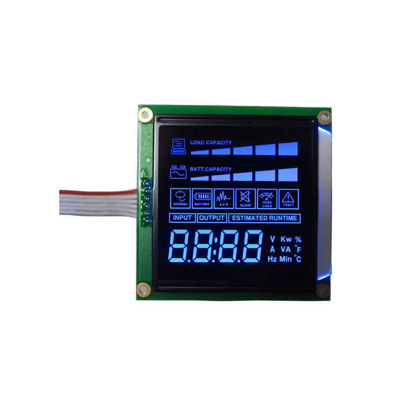 7 Segment LCD -Anzeige HTN Negative LCD -Anzeige