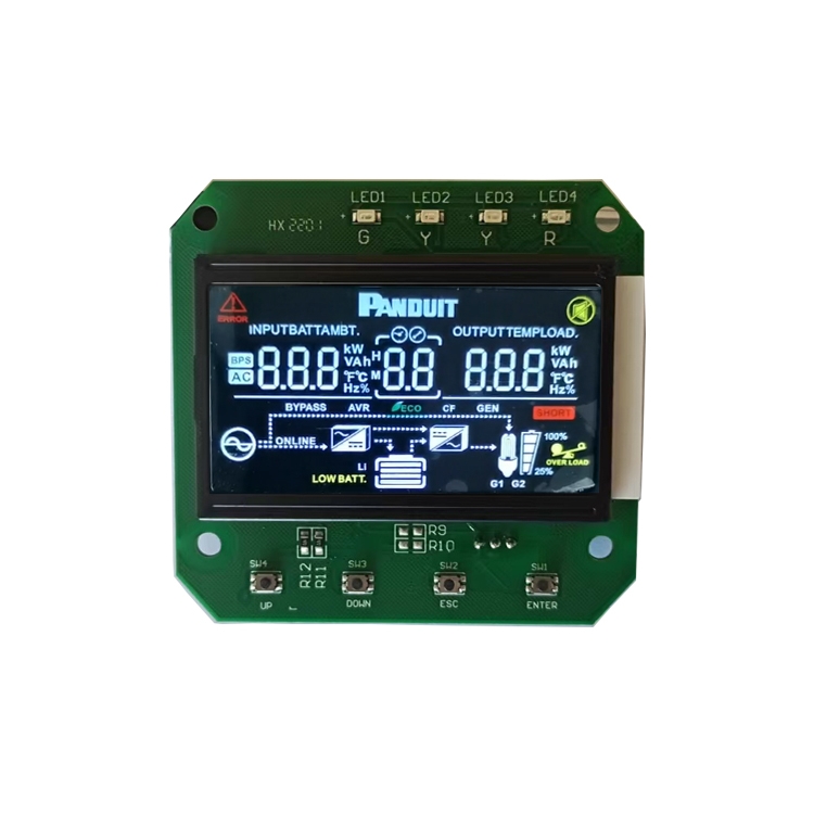 7-Segment-LCD-Display Monochromes VA-positives LCD-Modell