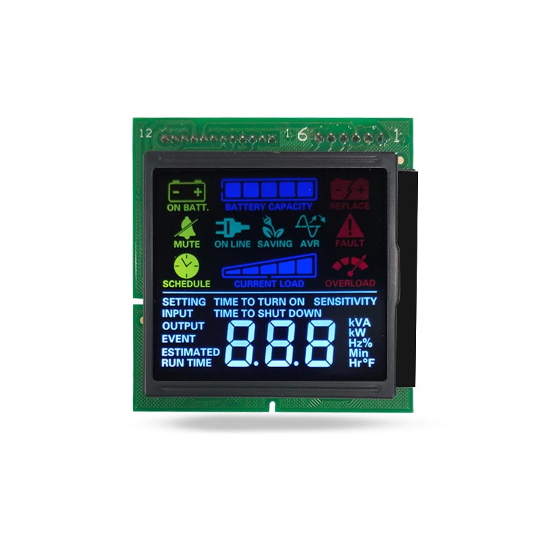 Segment LCD Anzeige VA Negativer LCD -Modus